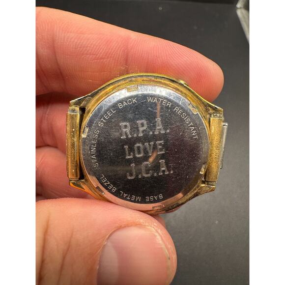 1979 Speidel Men\'s Watch Time TV Shaped Modulator Gold Tone Digital Watch main image 11
